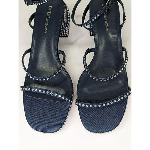 BCBGeneration Lissena-2 Women's Rhinestones Platform Sandals Size 9.5 MSRP $109 - Picture 4 of 7